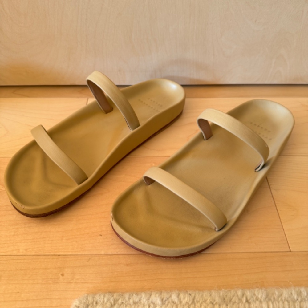 Lauren Manoogian Slide Sandals in Chamois